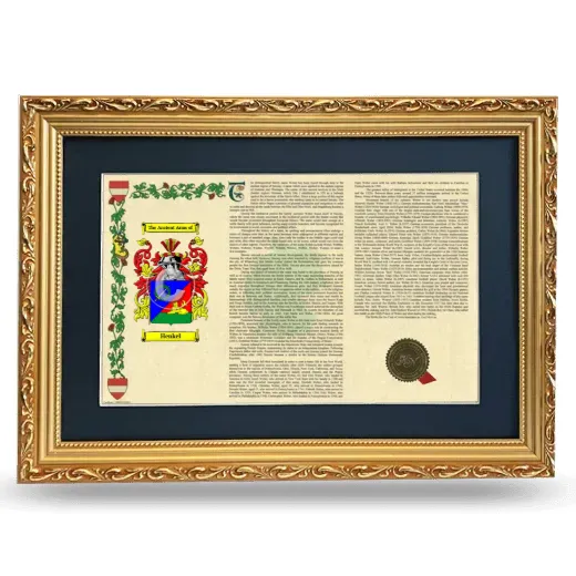 Henkel Deluxe Armorial Landscape Framed - Gold