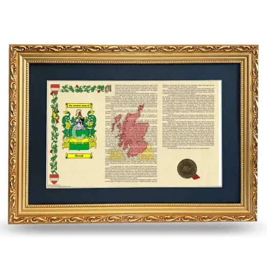 Herod Deluxe Armorial Landscape Framed - Gold