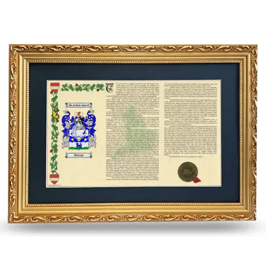 Hessay Deluxe Armorial Landscape Framed - Gold