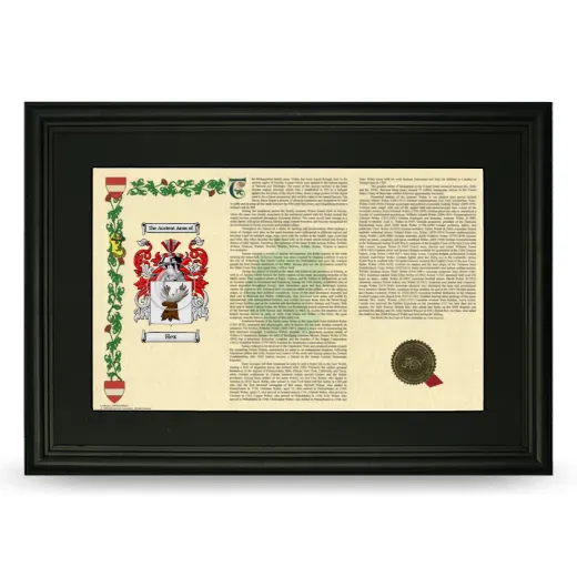 Hex Deluxe Armorial Landscape Framed- Black