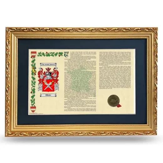 Hilaire Deluxe Armorial Landscape Framed - Gold