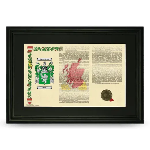 Hims Deluxe Armorial Landscape Framed- Black