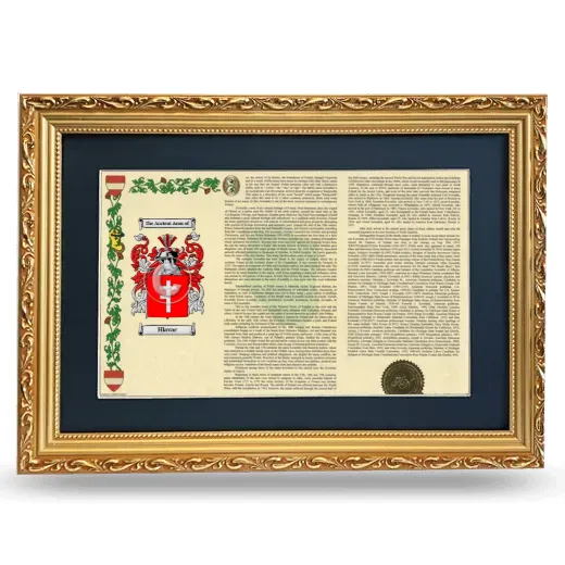 Hlavac Deluxe Armorial Landscape Framed - Gold
