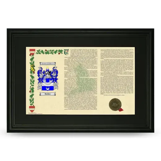 Hoches Deluxe Armorial Landscape Framed- Black