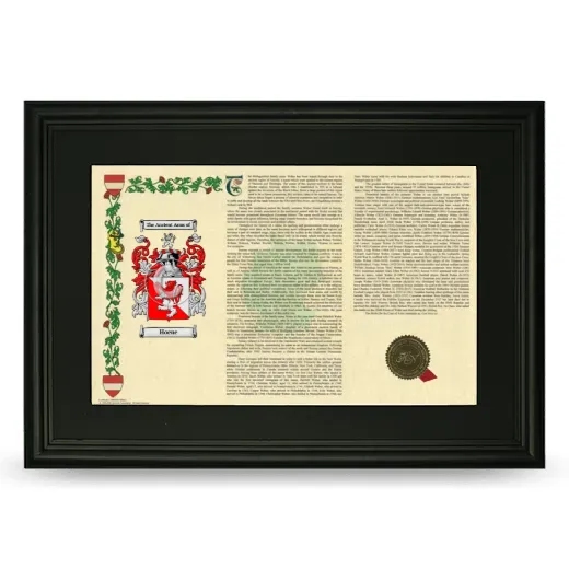 Hoene Deluxe Armorial Landscape Framed- Black