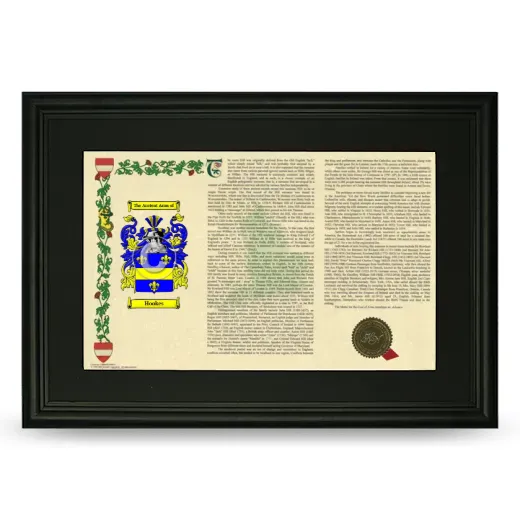 Hookes Deluxe Armorial Landscape Framed- Black
