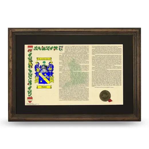 Hooley Deluxe Armorial Landscape Framed - Brown