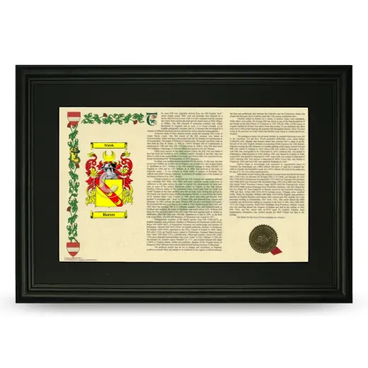 Hotter Deluxe Armorial Landscape Framed- Black