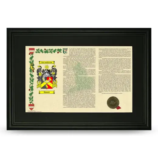 Howatt Deluxe Armorial Landscape Framed- Black