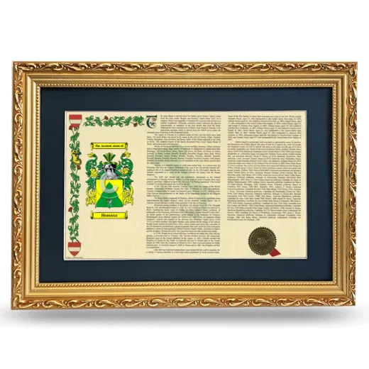 Humana Deluxe Armorial Landscape Framed - Gold