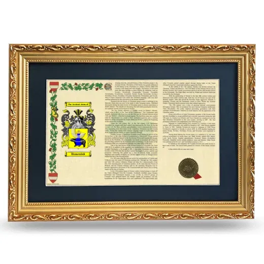 Humeniuk Deluxe Armorial Landscape Framed - Gold