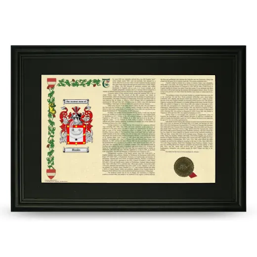 Hunks Deluxe Armorial Landscape Framed- Black