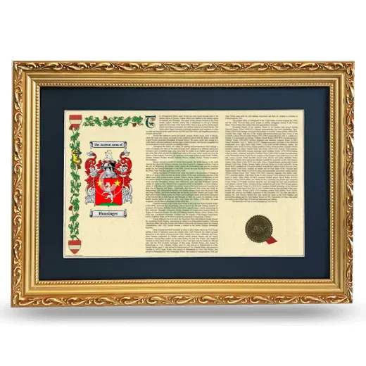 Hunsinger Deluxe Armorial Landscape Framed - Gold