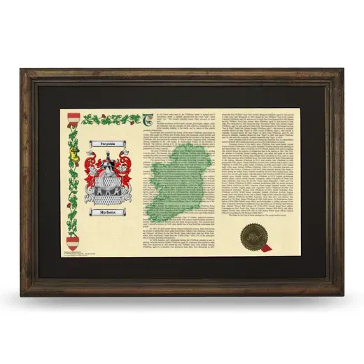 Hychens Deluxe Armorial Landscape Framed - Brown