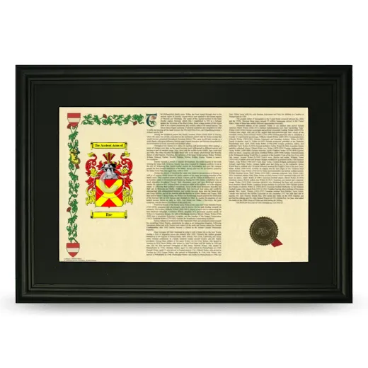 Ilre Deluxe Armorial Landscape Framed- Black