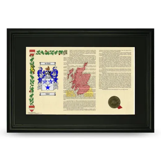 Inice Deluxe Armorial Landscape Framed- Black