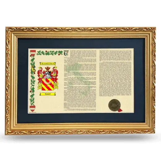 Ismael Deluxe Armorial Landscape Framed - Gold