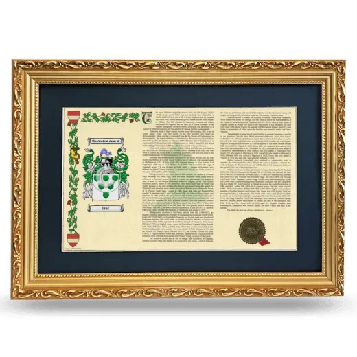 Izar Deluxe Armorial Landscape Framed - Gold