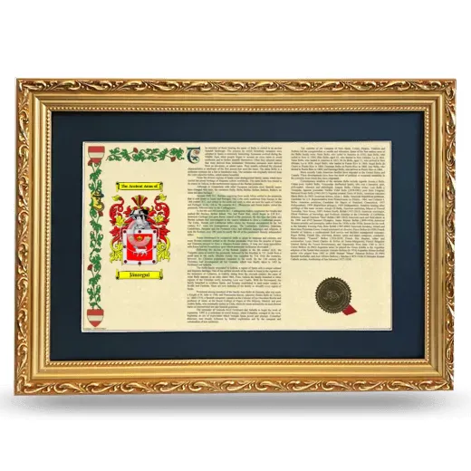 Jáuregui Deluxe Armorial Landscape Framed - Gold