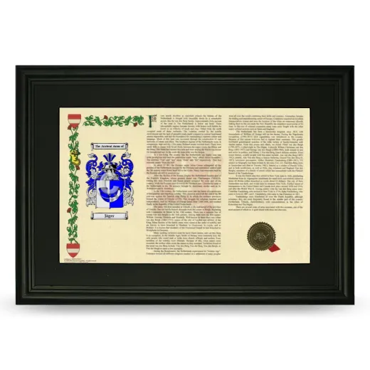 Jäger Deluxe Armorial Landscape Framed- Black