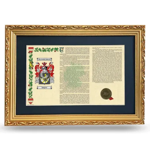 Jaegers Deluxe Armorial Landscape Framed - Gold