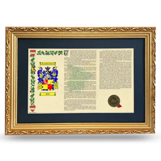 Jean Deluxe Armorial Landscape Framed - Gold