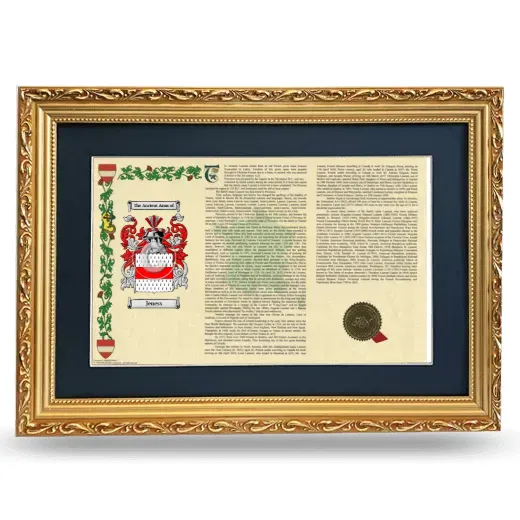 Jeness Deluxe Armorial Landscape Framed - Gold