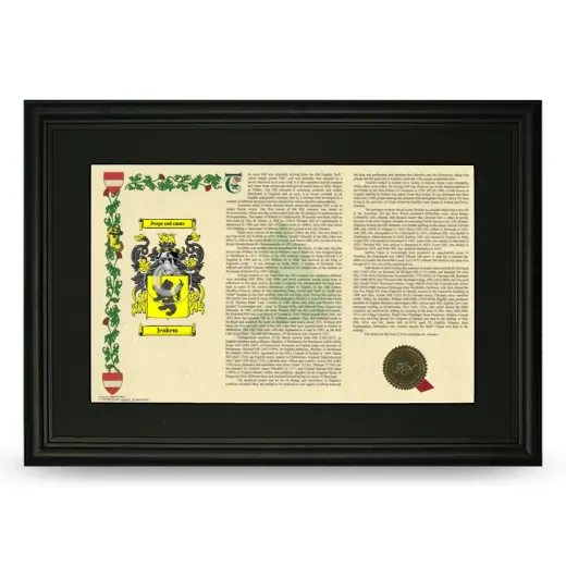 Jenkem Deluxe Armorial Landscape Framed- Black