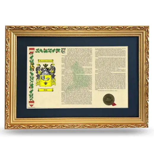 Jenn Deluxe Armorial Landscape Framed - Gold