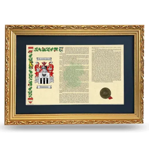 Jennemann Deluxe Armorial Landscape Framed - Gold