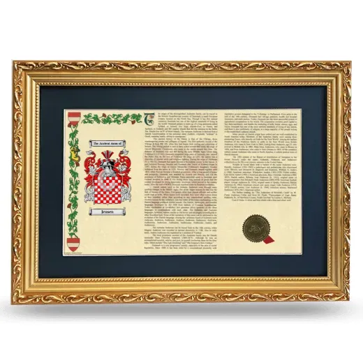 Jensen Deluxe Armorial Landscape Framed - Gold
