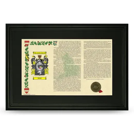 Jerret Deluxe Armorial Landscape Framed- Black