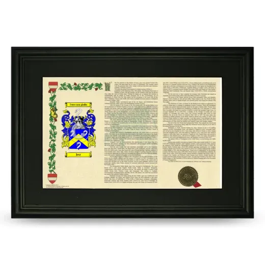 Jest Deluxe Armorial Landscape Framed- Black