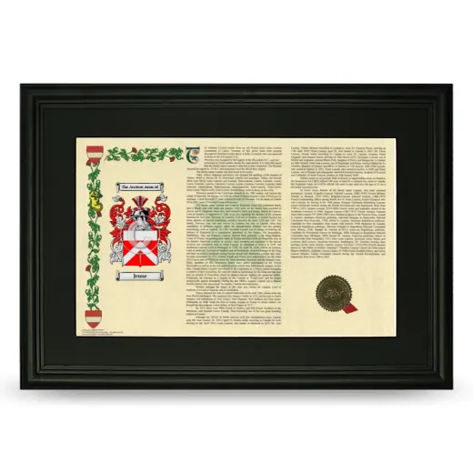 Jeune Deluxe Armorial Landscape Framed- Black
