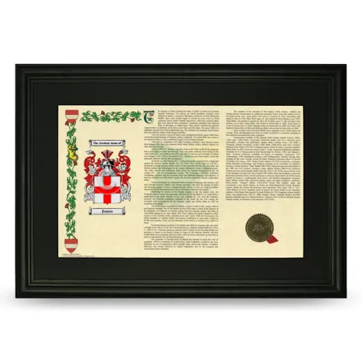 Juano Deluxe Armorial Landscape Framed- Black