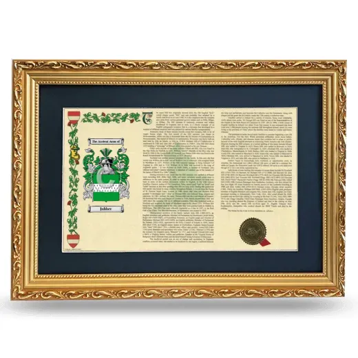 Jubber Deluxe Armorial Landscape Framed - Gold