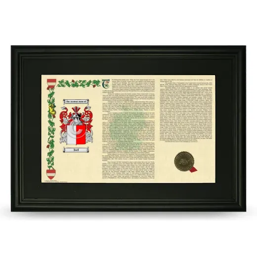 Juel Deluxe Armorial Landscape Framed- Black