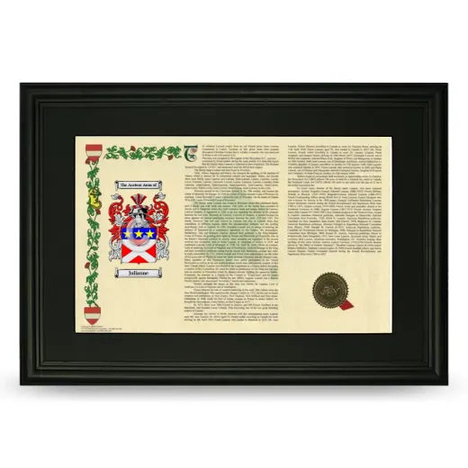 Julianne Deluxe Armorial Landscape Framed- Black