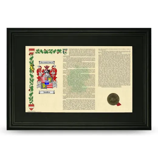 Juncken Deluxe Armorial Landscape Framed- Black