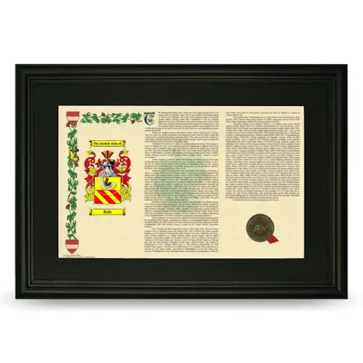 Kala Deluxe Armorial Landscape Framed- Black