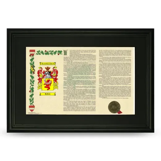 Kalten Deluxe Armorial Landscape Framed- Black
