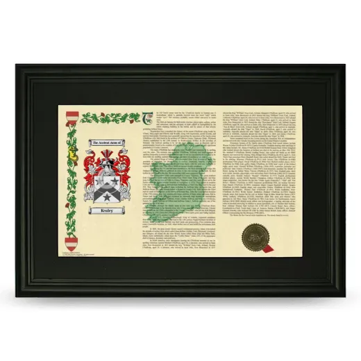 Kealey Deluxe Armorial Landscape Framed- Black