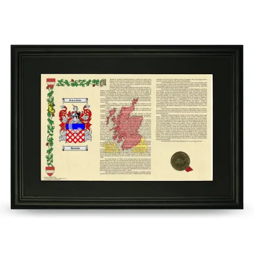 Kerwin Deluxe Armorial Landscape Framed- Black