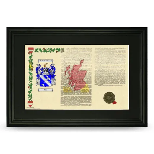 Kess Deluxe Armorial Landscape Framed- Black