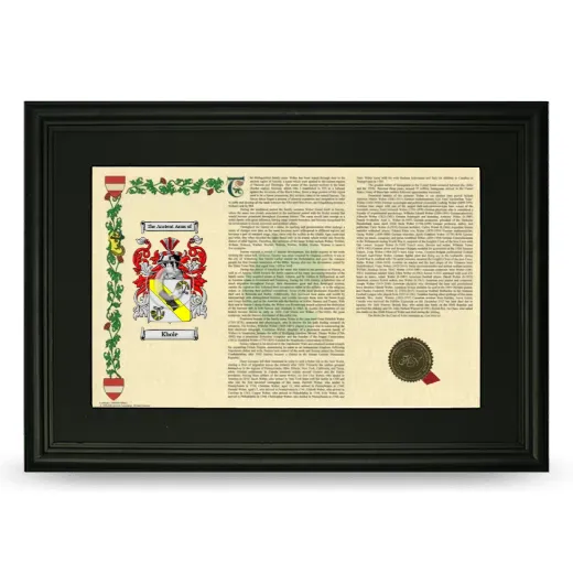 Khole Deluxe Armorial Landscape Framed- Black