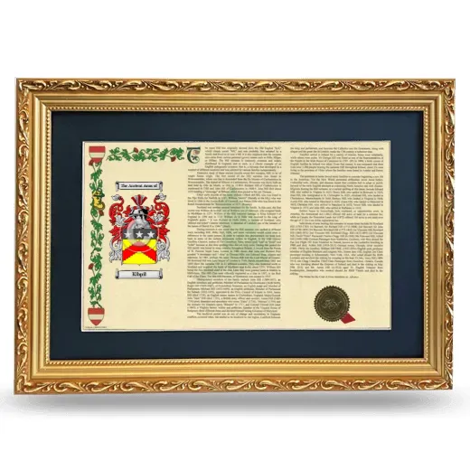 Kibpil Deluxe Armorial Landscape Framed - Gold