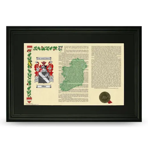 Kilian Deluxe Armorial Landscape Framed- Black
