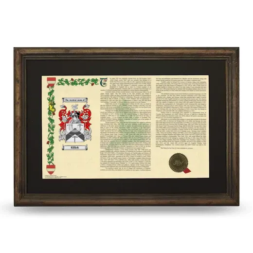 Killick Deluxe Armorial Landscape Framed - Brown