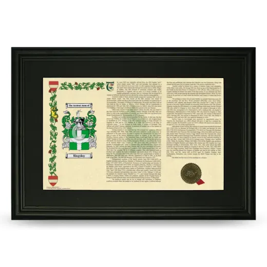 Kingslay Deluxe Armorial Landscape Framed- Black