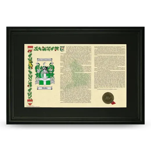 Kinsley Deluxe Armorial Landscape Framed- Black